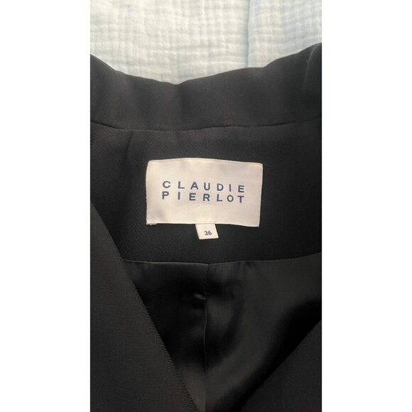 CLAUDIE PEIRLOT STRUCTURED BLACK JACKET 36 4/6 - Picture 8 of 10